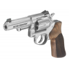 RUGER GP100 357 Mag 4.2" 6rd Revolver w/ Fiber Optic Sights - Stainless / Hardwood Stippled Grips image