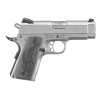 RUGER SR1911 OS 45ACP 3.6" 7rd Pistol - Stainless | Grey G10 Grips image