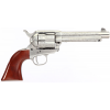 TAYLORS AND COMPANY 1873 Cattleman 45LC 5.5" 6rd Revolver - Engraved Nickel | Walnut image