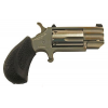 NAA Pug 22LR / 22 WMR 1" 5rd Mini-Revolver - Stainless | Black Rubber Pebble Grips image
