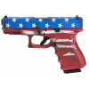 GLOCK G23 G3 40S&W 4.01" 13rd Pistol | Red, White & Blue Battleworn US Flag image