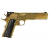 IVER JOHNSON Eagle XL 1911 10mm 6" 8rd Pistol - 24K Gold Plate | Black Dymondwood Grips image