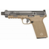SMITH & WESSON M&P 5.7x28mm 5" 22rd Optic Ready Pistol w/ Threaded Barrel - Black | FDE image