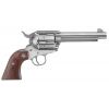 RUGER Vaquero 45LC 4.62" 6rd Revolver - Stainless | Hardwood image