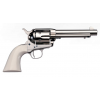 UBERTI 1873 Cattleman Cody Desperado 45LC 5.5" 6rd Revolver - Polished Nickel / Ivory Style Grips image