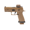 SIG SAUER P320 M18 XSERIES RX 9mm 3.9" 21rd Pistol w/ RomeoM17 Red Dot & SIGLITE Sights | Coyote Tan image