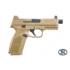 FN 545 Tactical 45 ACP 4.71" 18rd Optic Ready Pistol w/ Suppressor Height Night Sights - FDE image