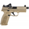FN AMERICA 509 Tactical 9mm 4.5" 10rd Pistol w/ Threaded Barrel & Vortex Viper Red Dot | FDE image