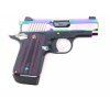 KIMBER Micro 9 Aurora 9mm 3.15" 7rd Pistol w/ Night Sights | Rainbow PVD w/ G10 Grips image