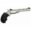 NAA Mini-Master 22 WMR 4" 5rd Mini Revolver - Stainless / Rubber Grip image