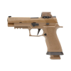SIG SAUER M17 XSeries RX 9mm 4.7" 21rd Pistol w/ ROMEOM17 Red Dot + Siglite Sights | Coyote Tan image
