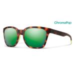 Smith Optics Founder ChromaPop Polar Sunglasses Matte Tortoise Neon/Green Mirror
