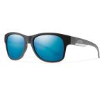 Smith Wayward Polarized Sunglasses - MATTE BLACK/POLAR BLUE MIRROR CHROMAPOP