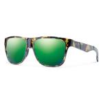 Smith Lowdown Polarized Sunglasses - Flecked Green Tortoise/Green Sol-X Mirror
