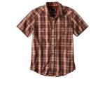 prAna Men's Murdock Slim Fit Short Sleeve Shirt, Raisin, Small