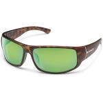 Suncloud Optics Turbine Sunglass Polarized Polycarbonate Lens / Matte Tortoise/Green Mirror Frame