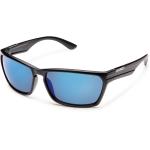Suncloud Cutout Sunglass Polarized Polycarbonate / Matte Black/Blue Mirror Frame