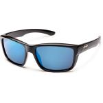 Suncloud Optics Mayor Sunglass Polarized Polycarbonate Lens / Black/Blue Mirror Frame