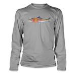 Rep Your Water Colorado Flag Painted Fish Peformance Long Sleeved Tee - Small