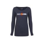 Republic of Colorado Ladies Single Stripe Long Sleeve - Vintage Navy - Small