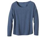 prAna Women's Vicky Long Sleeve  Top - Gray Indigo - Small