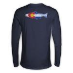 Rep Your Water Colorado Cutthroat Long Sleeve Tee - Medium - Navy