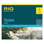 Rio Tarpon Fluorocarbon Shock Tippet Leader - 3 Pack - 6' 60lb