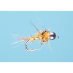Montana Fly Company Galloup's BH Peacock Hare's Ear - Gold #18, 1 DOZ