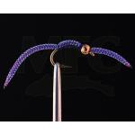 Montana Fly Company Silverman's Sparkle Worm - Purple #10, 1 DOZ
