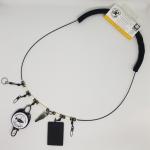 Morning Star Lanyards | White Bone with Dark Brown and White Beads