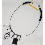 Morning Star Lanyards | Black and White Carved Beads