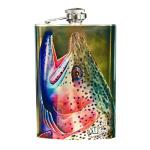 Montana Fly Company Stainless Steel Hip Flask - Sundell's - Winter Rainbow - 8oz