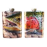 Montana Fly Company Stainless Steel Hip Flask - Sundell's Starlight Rainbow