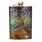 Montana Fly Company Stainless Steel Hip Flask - Udesen's - Boneflsh Tail - 8oz