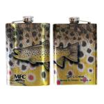 Montana Fly Company Stainless Steel Hip Flask - Currier - Brown 8oz