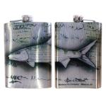 Montana Fly Company Stainless Steel Hip Flask - Currier - Bonefish 8oz