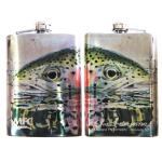 Montana Fly Company Stainless Steel Hip Flask - Sylvester's Rainbow Reflection