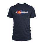 Rep Your Water Colorado Flag T-shirt - XLarge - Navy