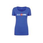 Republic of Colorado Ladies Single Stripe Tee Shirt - Vintage Royal - Medium