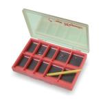 Stonfo Small Orange Magnetic Hook Box with 10 Compartments - Umpqua Tiemco