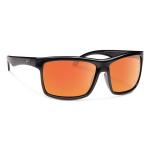 Forecast Ajay Sunglasses - Black/Red Mirror Polycarbonate