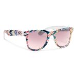 Forecast Ziggie Sunglasses - Multi Chevron/Pink Gradient Polycarbonate