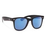 Forecast Ziggie Sunglasses - Matte Black/Blue Mirror Polycarbonate