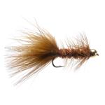 Montana Fly Company Beadhead Woolly Bugger - Brown - Size 8 - 1/2 Dozen