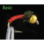 Montana Fly Company Beadhead Brassie - Red Size 20 - 1/2 Dozen