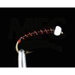 Montana Fly Company Chan's BH Chironomid Bomber-Blk/Red #14 - 1/2 Dozen