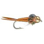 Montana Fly Company Beadhead Epoxyback Copper Nymph Copper - Size 20 - 1/2 Dozen