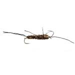 Montana Fly Company Flexi Girdle Bug - Coffee/Black #10, 1/2 DOZ