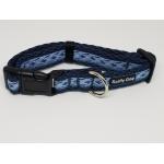 Spiffy Dog Collar | Navy Waves | Small
