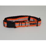 Spiffy Dog Collar | Orange Reflective | Large
